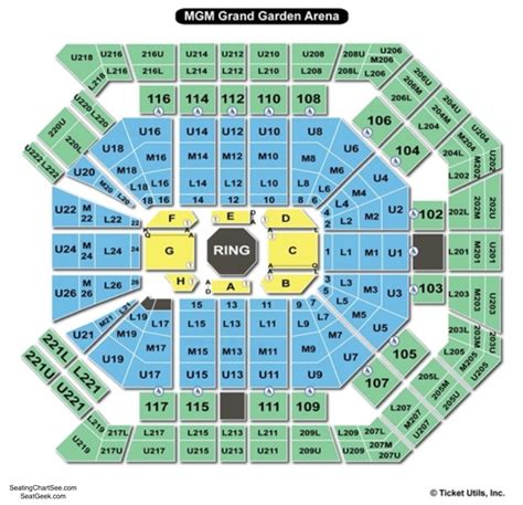 fotos de mgm grand garden arena|mgm grand arena seating chart.